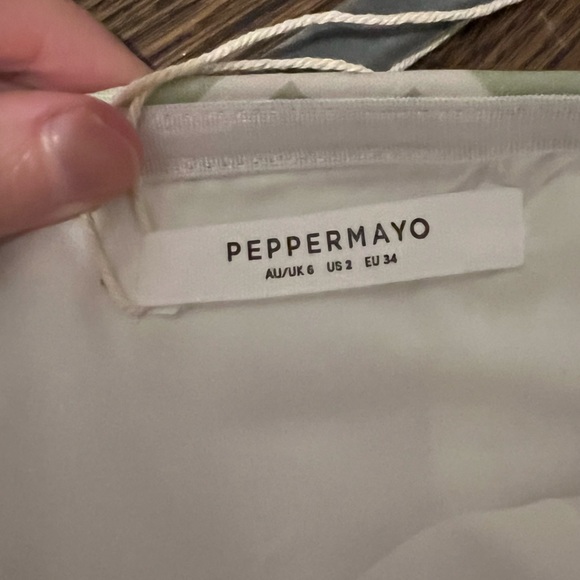 Peppermayo Exclusive - Love My Way Tube Dress - Sage Check - Picture 5 of 9